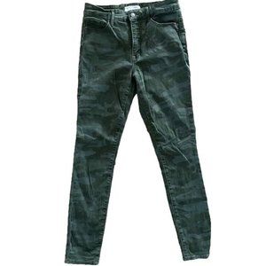 Social Standard by Sanctuary High Rise Skinny Army Print Women’s Jegging Sz 6/28